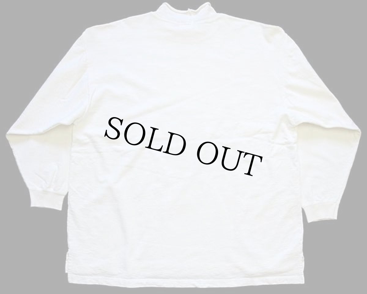 画像2: 80s USA製 VICTORIA'S SECRET サンフェイス ロールネック コットン スウェット アイボリー M/L (2)