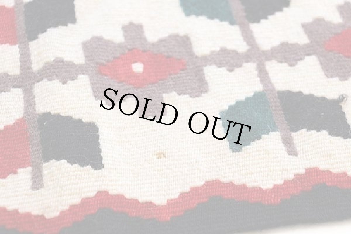 画像5: フォークロア柄 ロング ラグ マット★E (5)