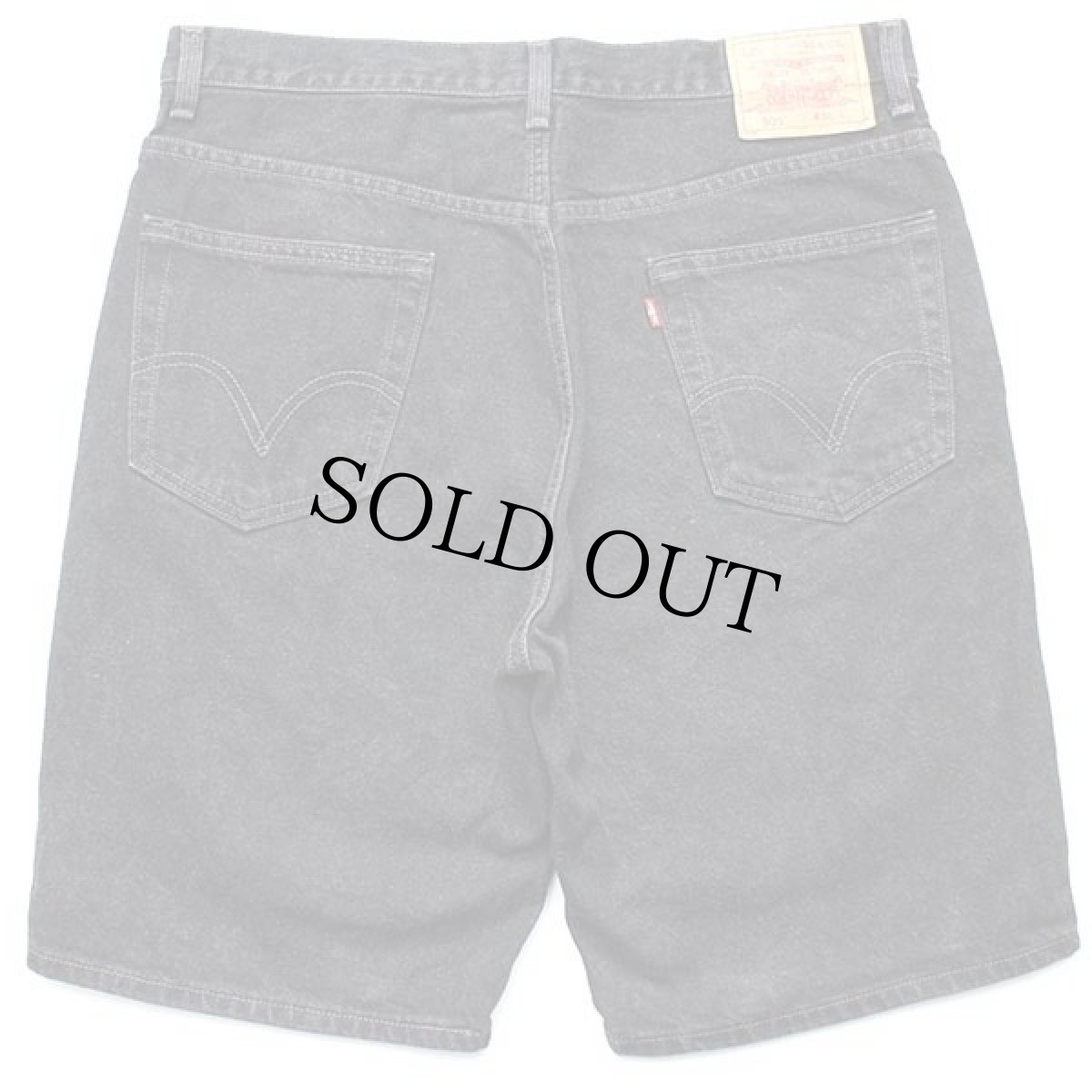 画像2: 00s メキシコ製 Levi'sリーバイス 505 ブラックデニム ショートパンツ w36★ショーツ (2)