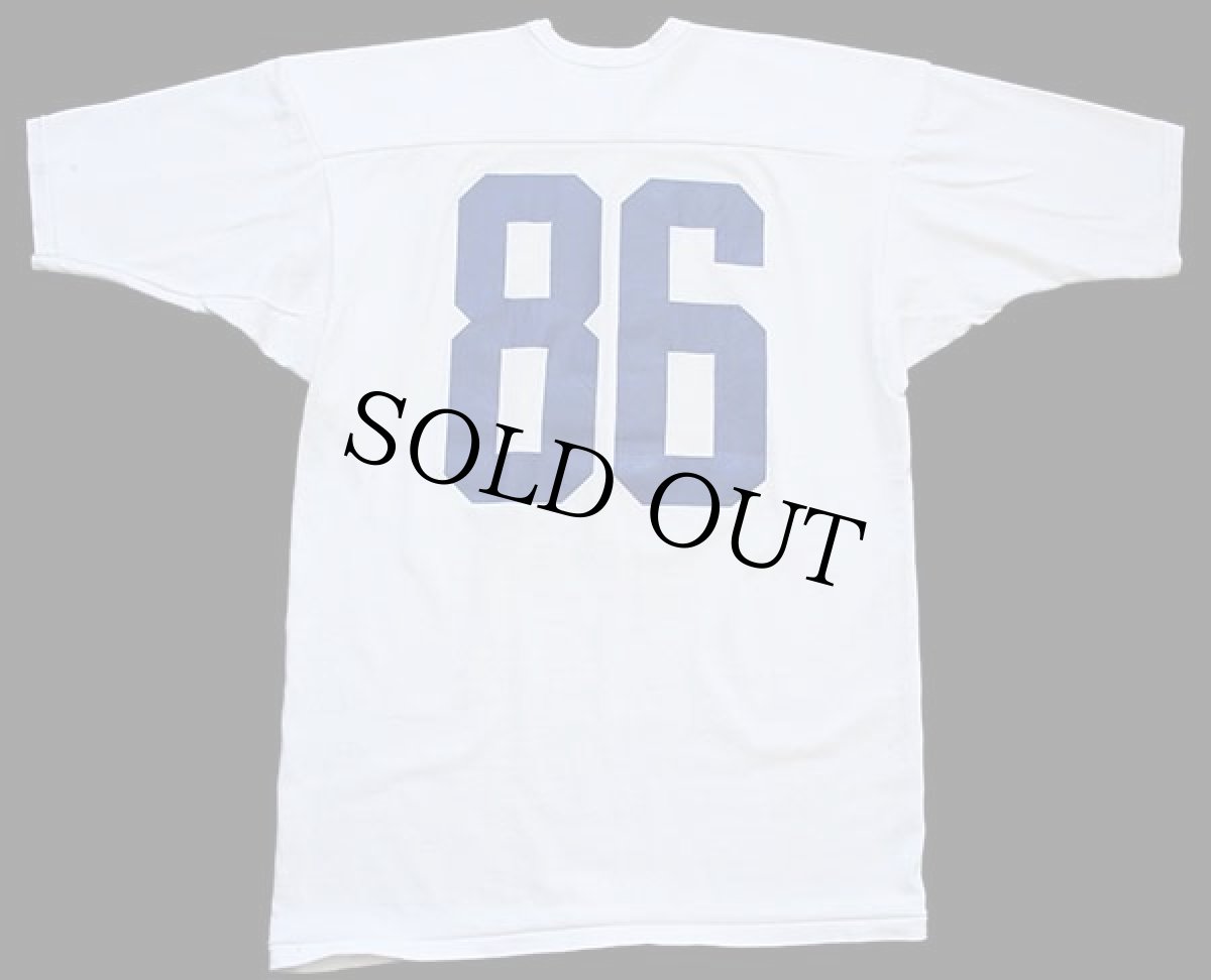 画像3: 70s USA製 RUSSELLラッセル ALAMEDA FOOTBALL 86 ナンバリング フットボールTシャツ 生成り XL (3)