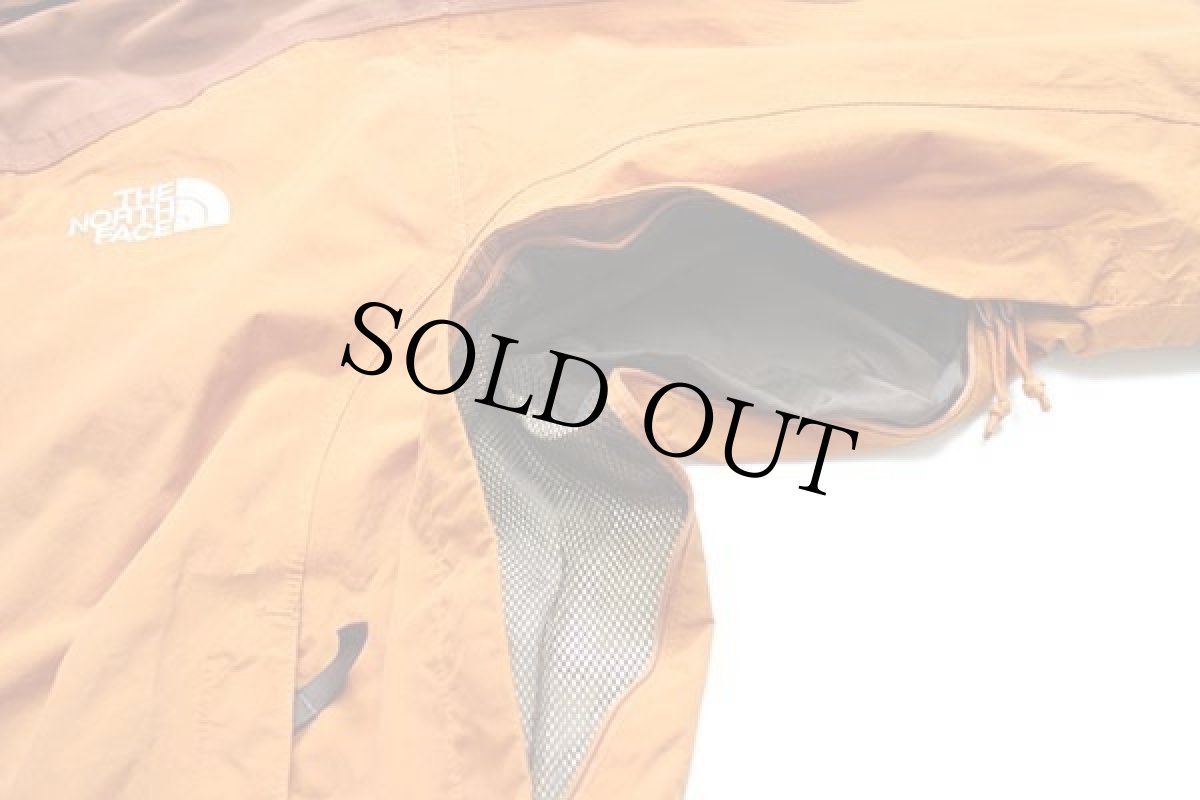 画像6: 00s THE NORTH FACEノースフェイス HYVENT ツートン 切り替え ナイロンパーカー オレンジ×レンガ M (6)