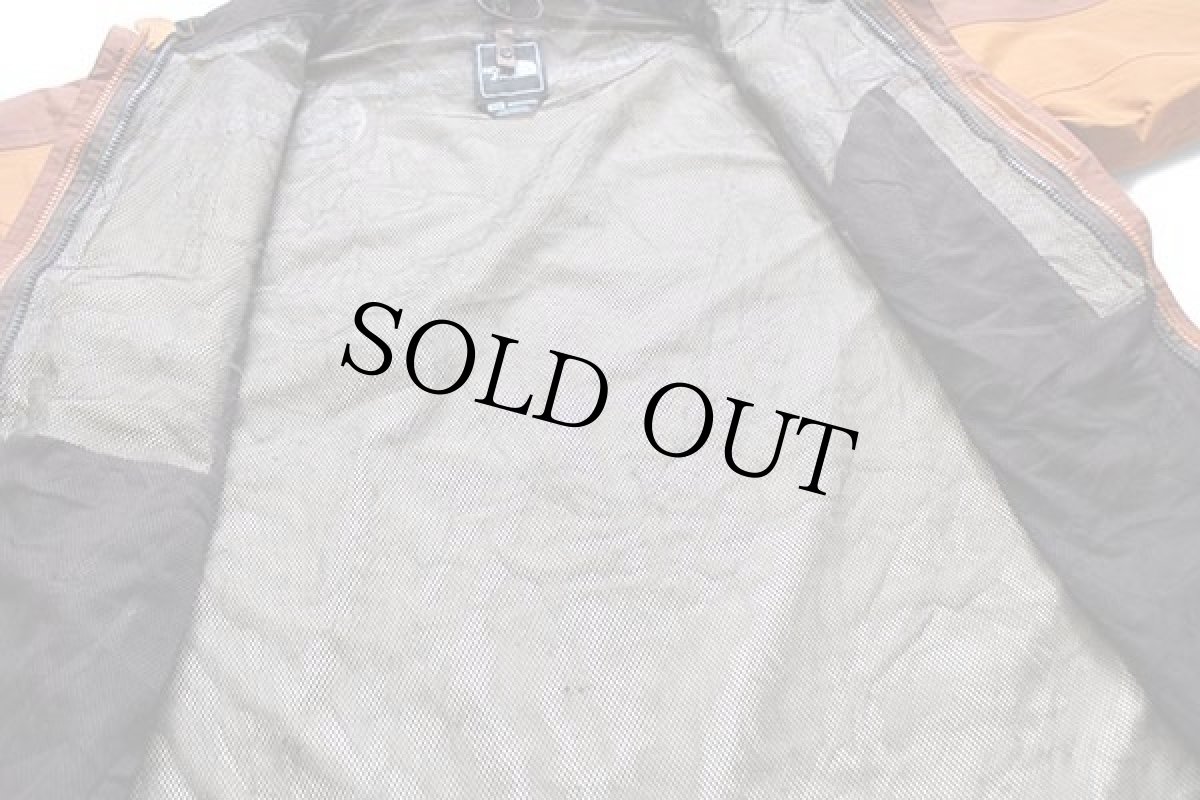 画像5: 00s THE NORTH FACEノースフェイス HYVENT ツートン 切り替え ナイロンパーカー オレンジ×レンガ M (5)