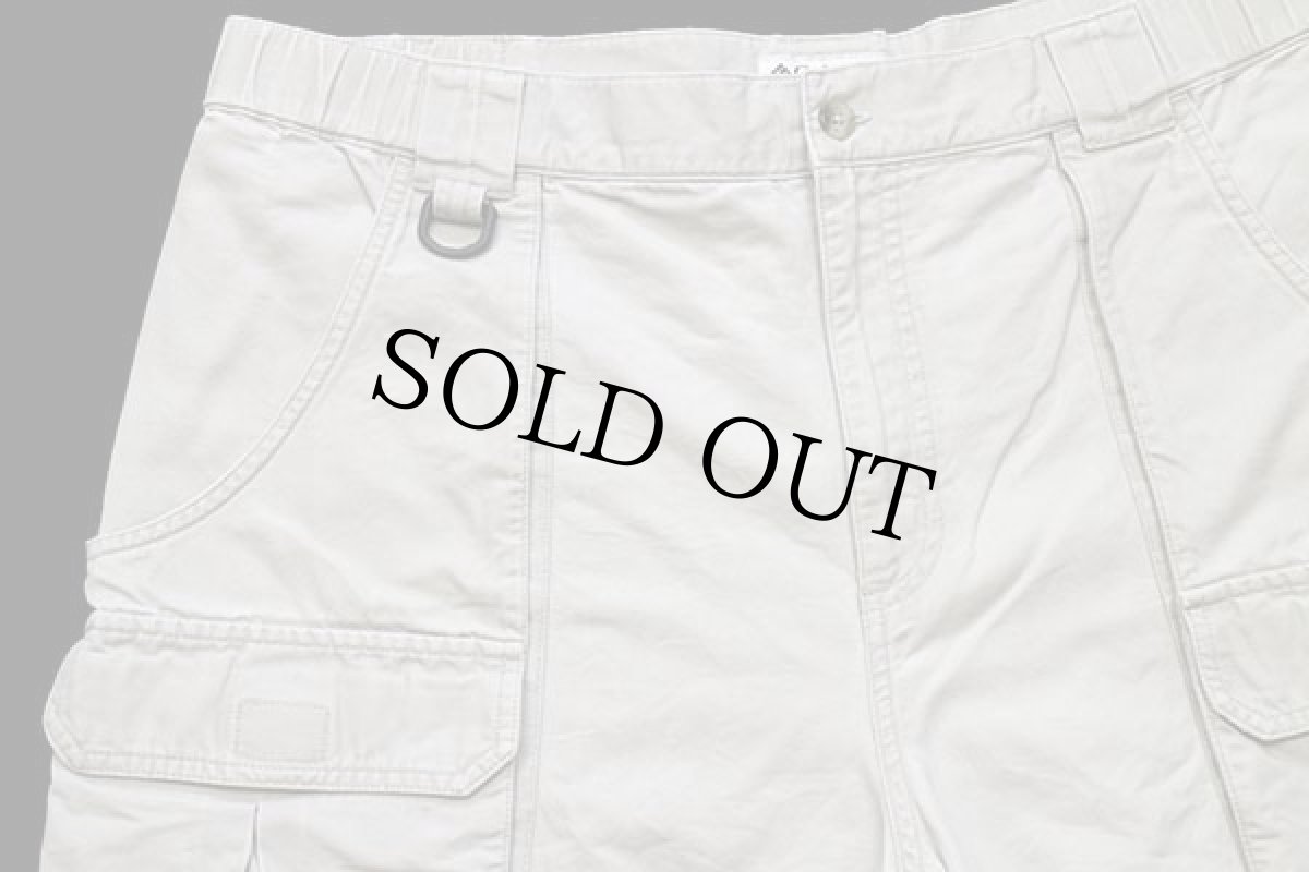 画像3: 00s Columbiaコロンビア コットン キャンバス ブッシュ ショートパンツ ライトベージュ w36★ショーツ (3)