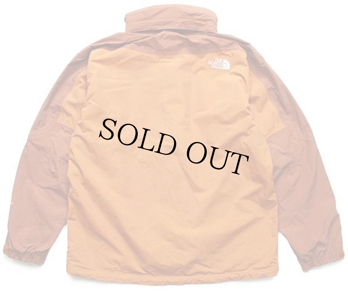 画像2: 00s THE NORTH FACEノースフェイス HYVENT ツートン 切り替え ナイロンパーカー オレンジ×レンガ M (2)