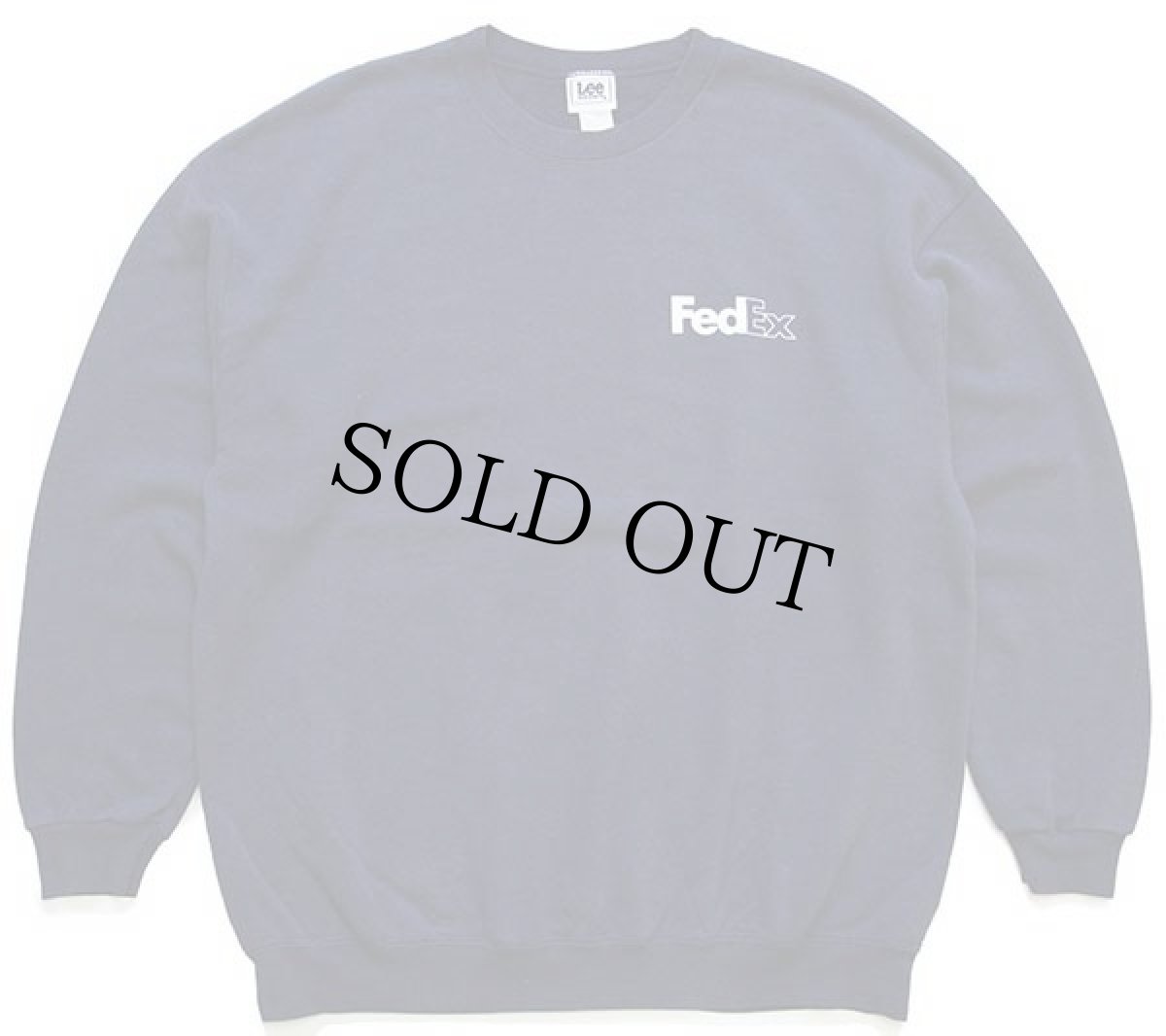 画像2: 00s Leeリー FedExフェデックス ロゴ 両面プリント スウェット 紺 XL (2)