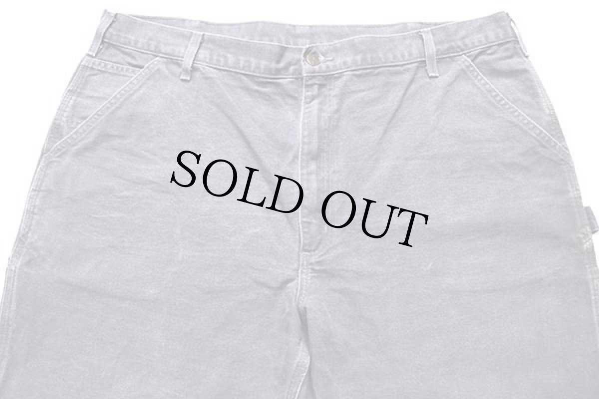 画像4: メキシコ製 carharttカーハート ダック地 ペインターパンツ ペトロールブルー w42 L32 (4)