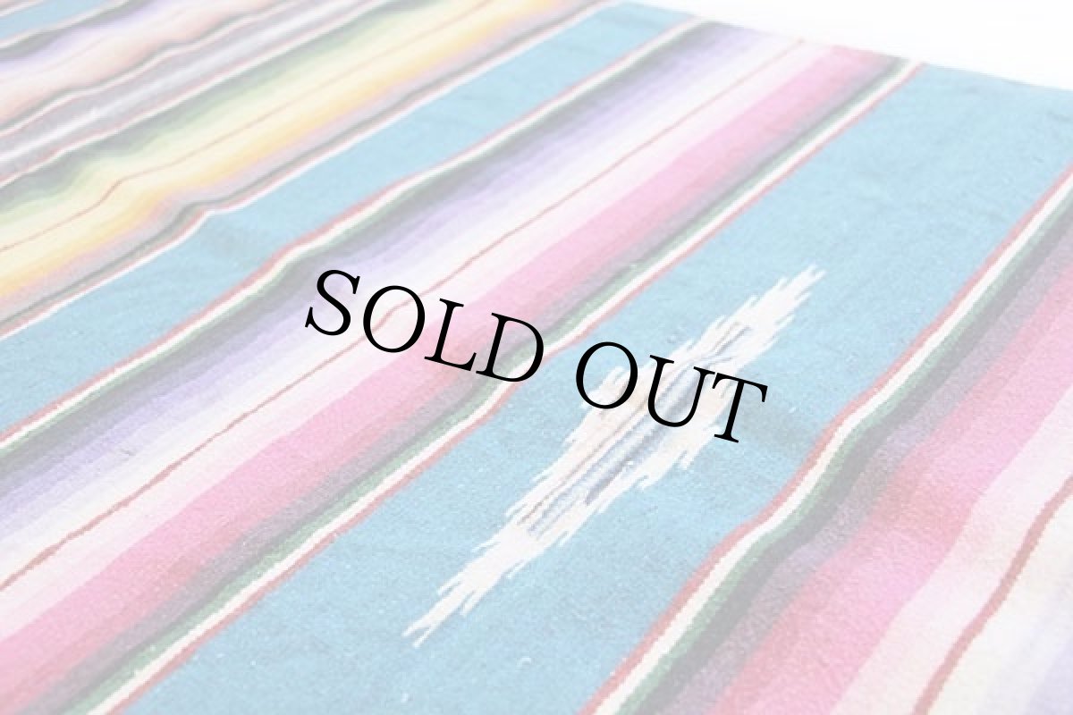 画像3: ビンテージ メキシカン ラグ サラペ (3)