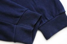 画像6: 90s イタリア製 Marine Clothing 無地 コットン スウェット カーディガン 紺 50 (6)