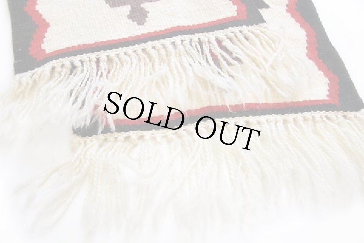 画像3: フォークロア柄 ロング ラグ マット★E (3)