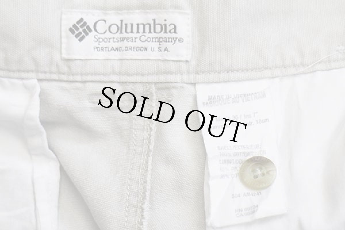 画像5: 00s Columbiaコロンビア コットン キャンバス ブッシュ ショートパンツ ライトベージュ w36★ショーツ (5)