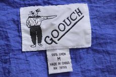 画像4: 90s GOOUCH 無地 リネンベスト 後染め 薄紺 M★ジレ (4)