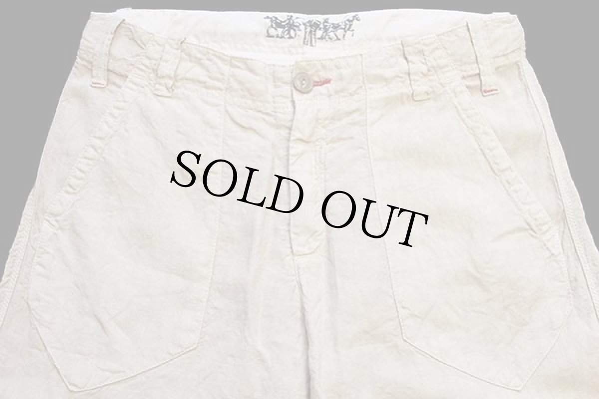 画像4: 00s Levi'sリーバイス リネンパンツ ベージュ w31★ユーロ (4)