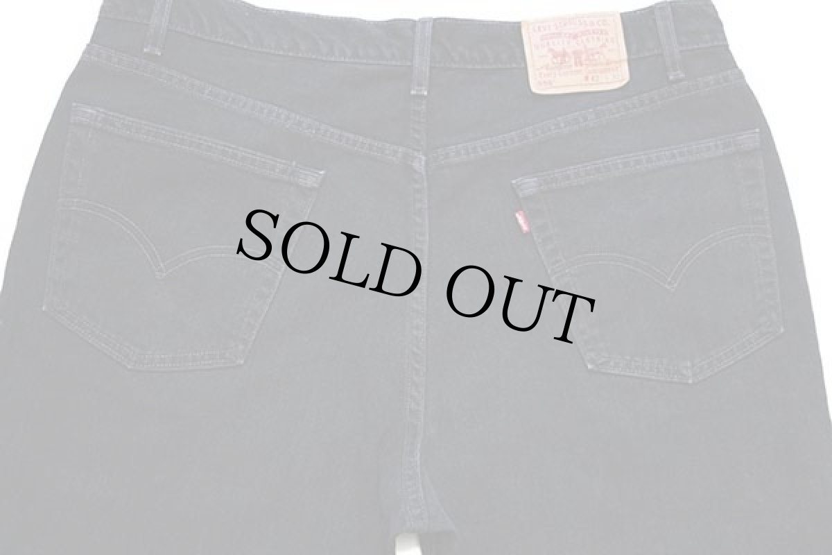 画像5: 00s USA製 Levi'sリーバイス 550 ブラック デニムパンツ w42 L32 (5)