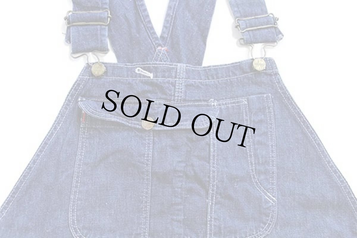 画像4: 50s MONTGOMERY WARD Powr Houseパワーハウス インディゴ デニム オーバーオール w40 (4)