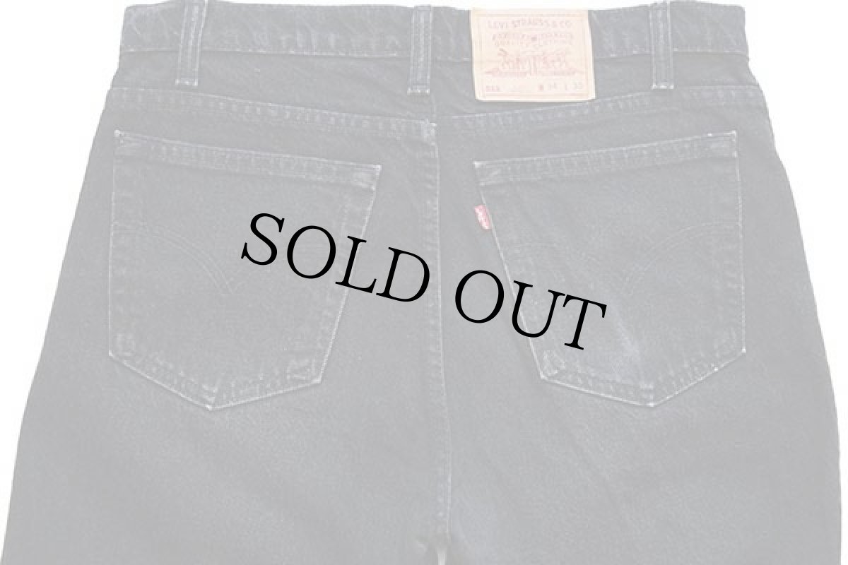 画像5: 90s カナダ製 Levi'sリーバイス 512 ブラック デニムパンツ ペンキ飛び w34 (5)