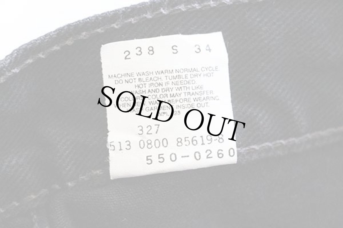 画像7: 00s USA製 Levi'sリーバイス 550 ブラック デニムパンツ w42 L32 (7)
