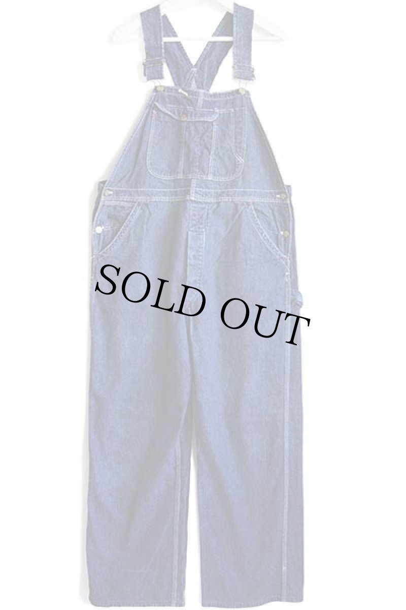 画像2: 50s MONTGOMERY WARD Powr Houseパワーハウス インディゴ デニム オーバーオール w40 (2)
