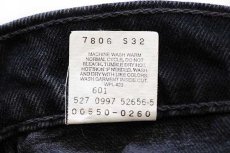 画像7: 90s USA製 Levi'sリーバイス 550 ブラック デニムパンツ w40★162 (7)