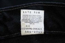 画像7: 90s USA製 Levi'sリーバイス 505 ブラック デニムパンツ w42 L30★60 (7)