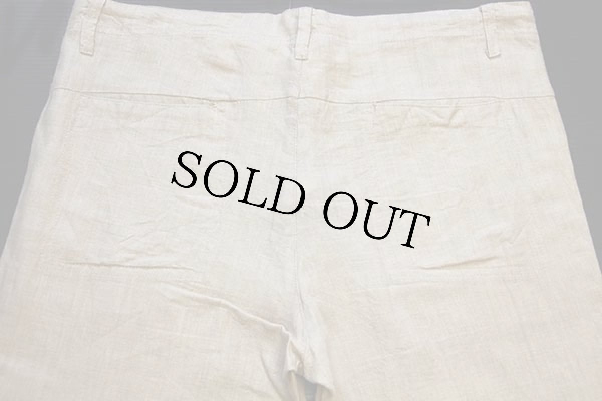 画像5: 90s イタリア製 GAPギャップ ベイカータイプ リネン イージーパンツ ブラウンベージュ XL (5)