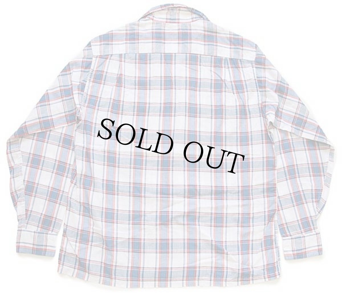 画像2: 60s Penneys TOWNCRAFT チェック コットン オープンカラーシャツ カスタム M (2)