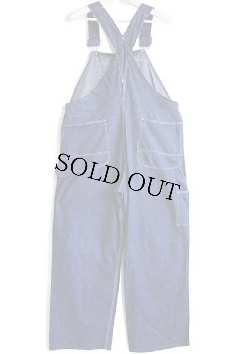 画像3: 50s MONTGOMERY WARD Powr Houseパワーハウス インディゴ デニム オーバーオール w40 (3)