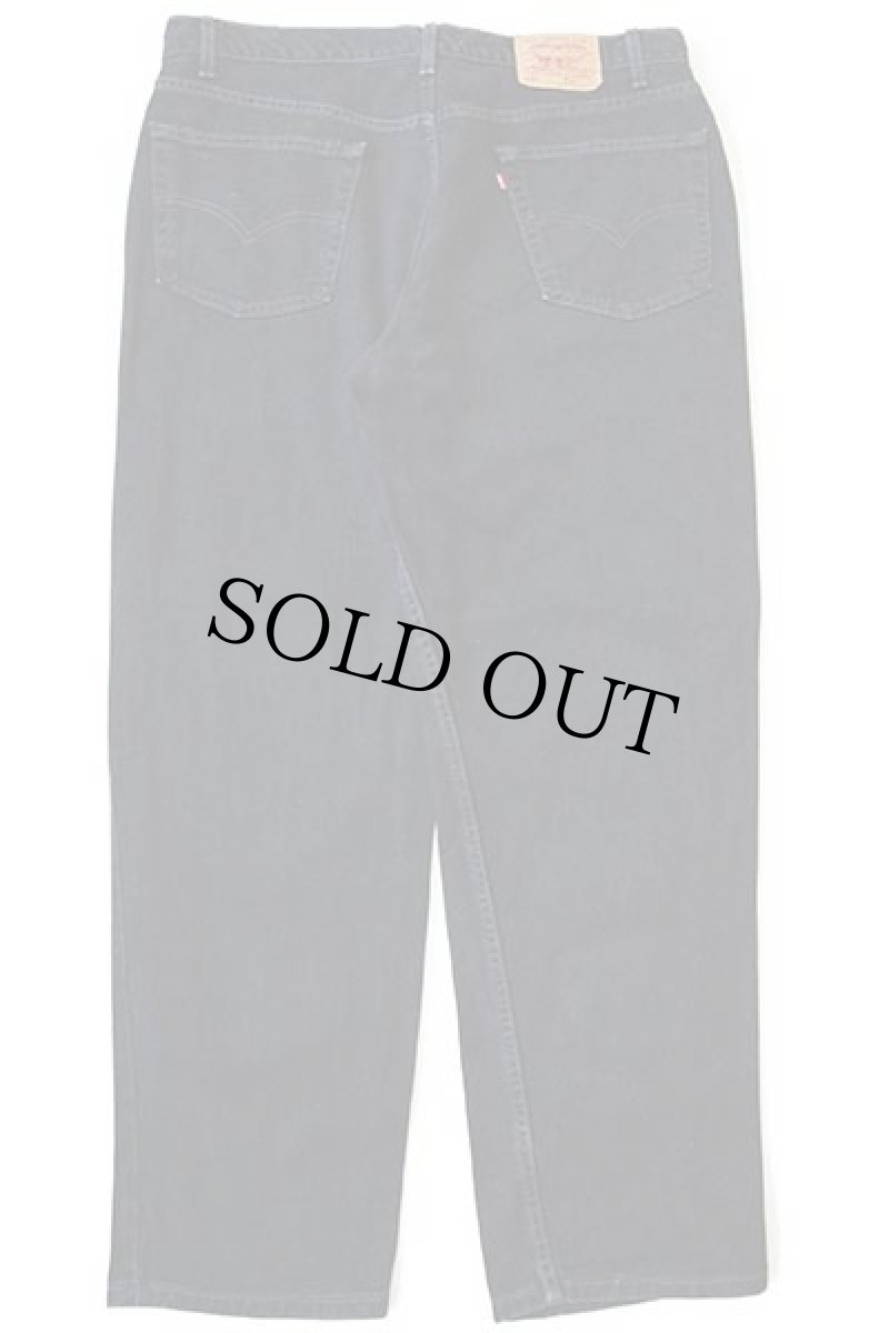 画像3: 00s USA製 Levi'sリーバイス 550 ブラック デニムパンツ w42 L32 (3)