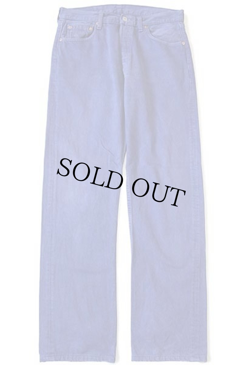 画像2: 90s USA製 Levi'sリーバイス 501 後染め カラーデニムパンツ 青紫 w34 (2)