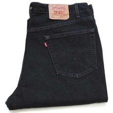 画像1: 00s USA製 Levi'sリーバイス 550 ブラック デニムパンツ w42 L32★161 (1)