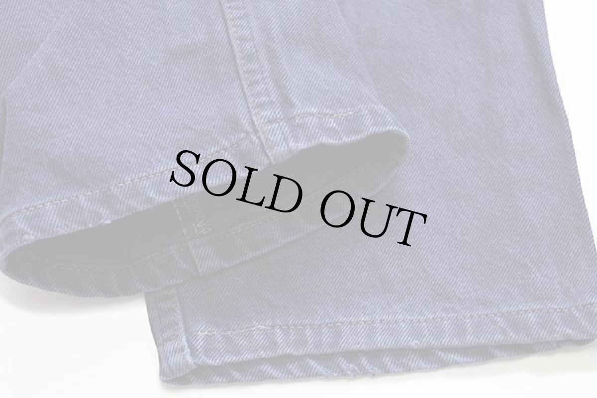 画像9: 80s USA製 Levi'sリーバイス 505 カラーデニムパンツ 後染め ナス紺 w34 (9)