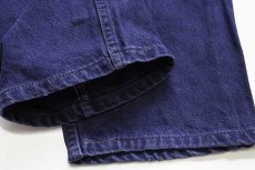 画像9: 80s USA製 Levi'sリーバイス 505 カラーデニムパンツ 後染め ナス紺 w34 (9)