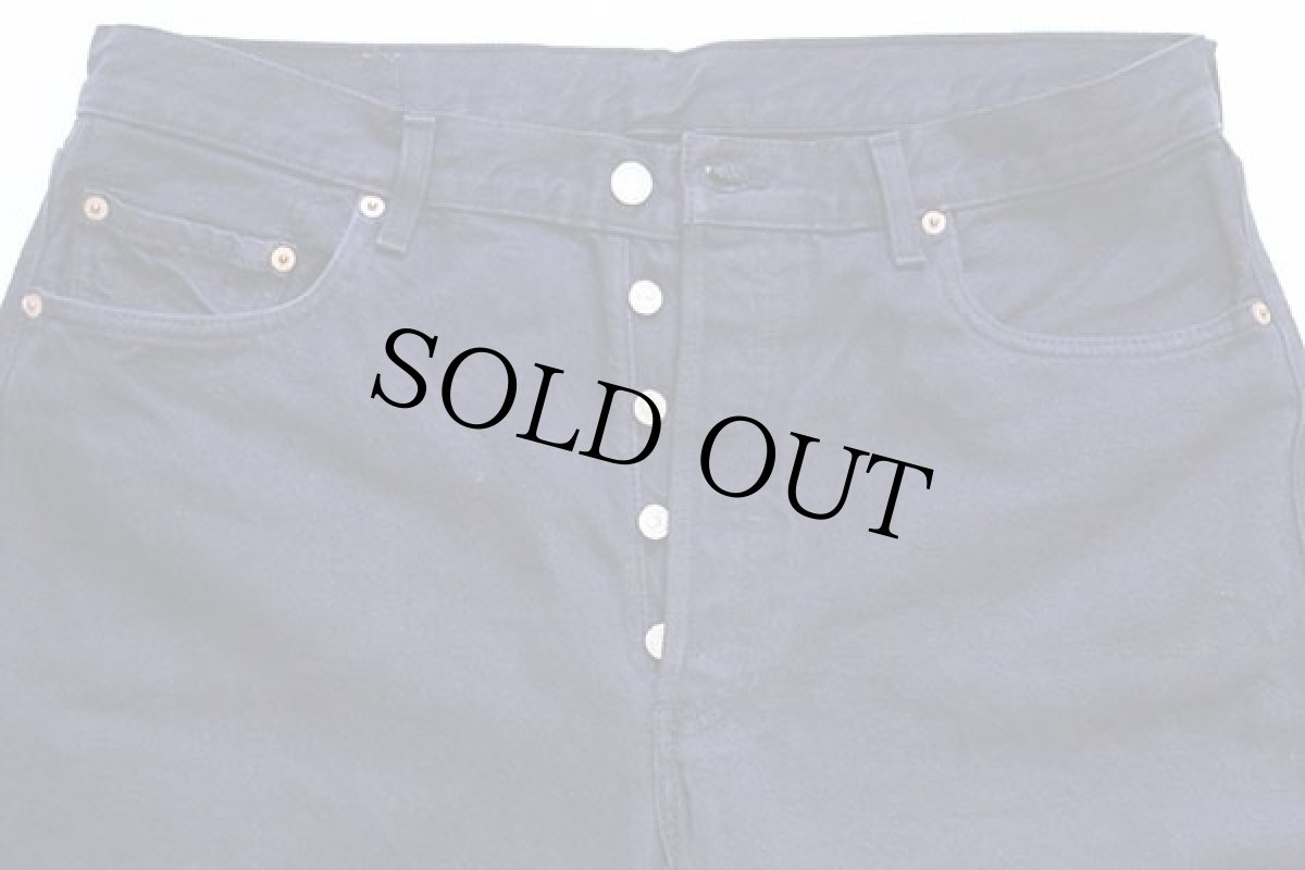 画像4: 90s フランス製 Levi'sリーバイス 501 カラーデニムパンツ カスタム 後染め 紺 w36★ユーロ (4)