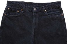 画像4: 90s USA製 Levi'sリーバイス 550 ブラック デニムパンツ w40★162 (4)