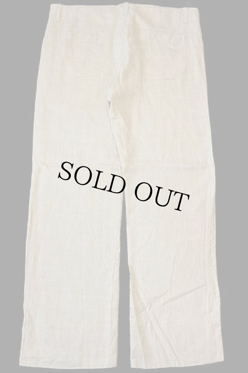 画像3: 90s イタリア製 GAPギャップ ベイカータイプ リネン イージーパンツ ブラウンベージュ XL (3)