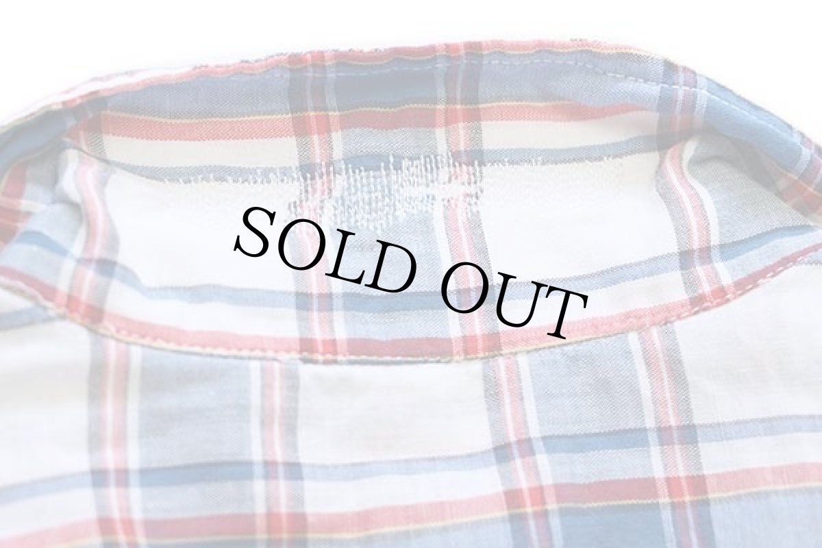 画像7: 60s Penneys TOWNCRAFT チェック コットン オープンカラーシャツ カスタム M (7)