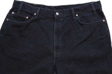 画像4: 00s USA製 Levi'sリーバイス 550 ブラック デニムパンツ w42 L32★161 (4)