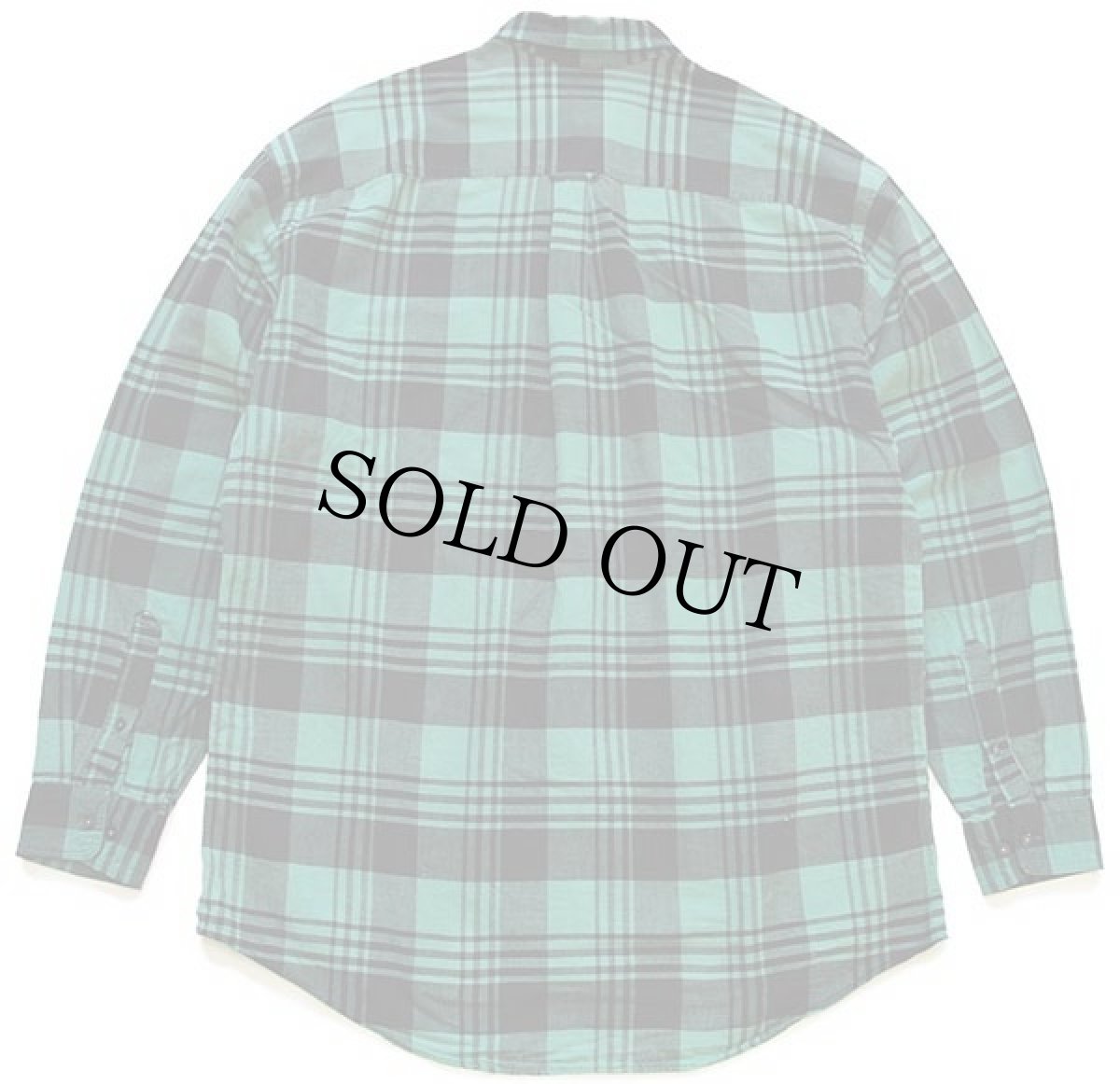 画像2: 90s USA製 GAPギャップ チェック ボタンダウン オックスフォード コットンシャツ 緑×黒 L (2)