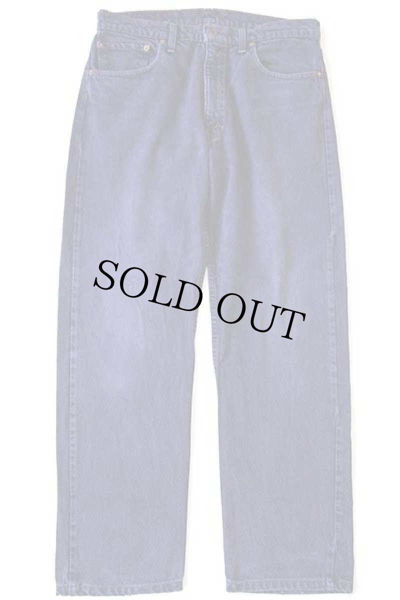 画像2: 80s USA製 Levi'sリーバイス 505 カラーデニムパンツ 後染め ナス紺 w34 (2)