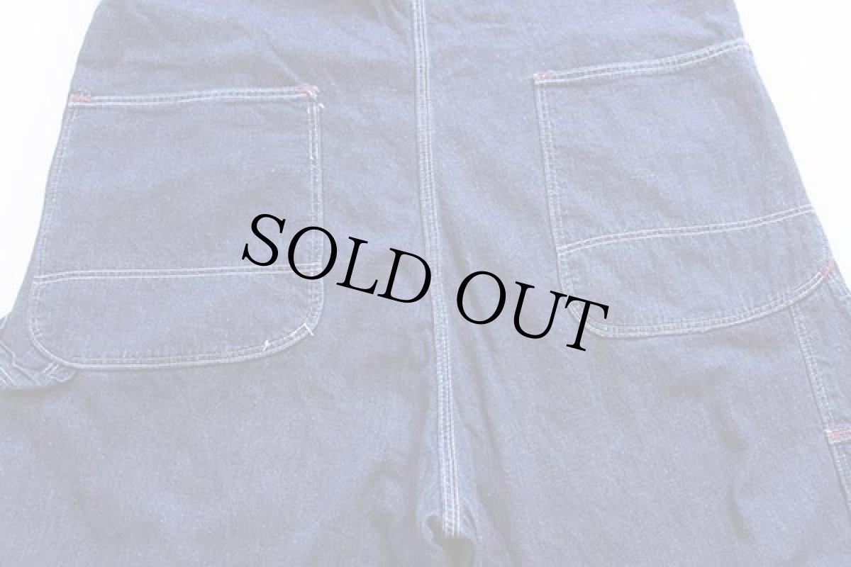 画像7: 50s MONTGOMERY WARD Powr Houseパワーハウス インディゴ デニム オーバーオール w40 (7)