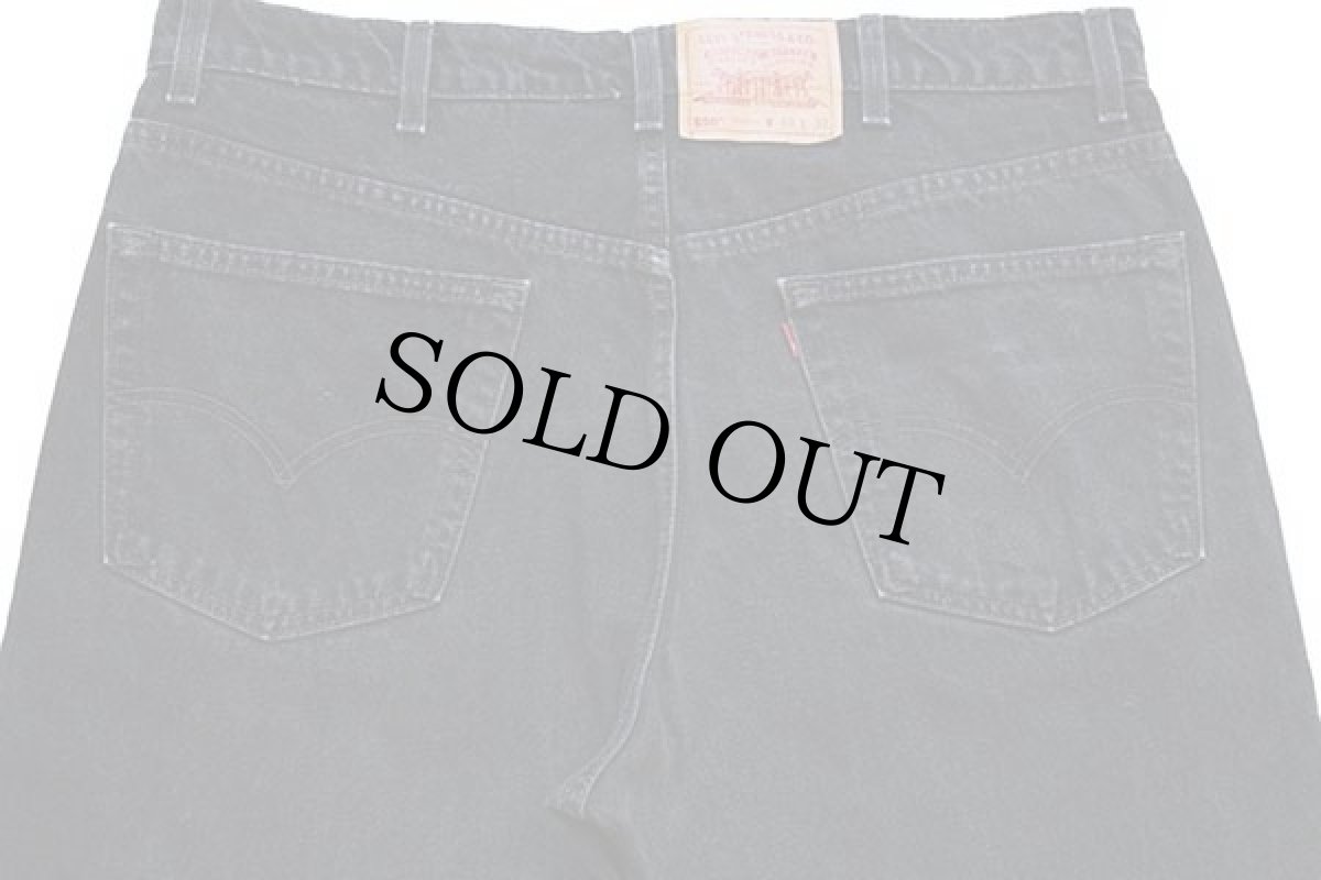 画像5: 90s USA製 Levi'sリーバイス 550 ブラック デニムパンツ w40 (5)
