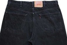 画像5: 90s USA製 Levi'sリーバイス 550 ブラック デニムパンツ w40★162 (5)