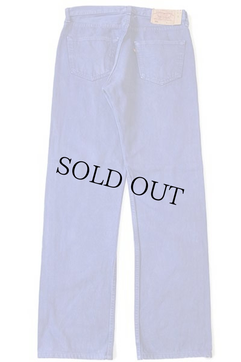 画像3: 90s USA製 Levi'sリーバイス 501 後染め カラーデニムパンツ 青紫 w34 (3)