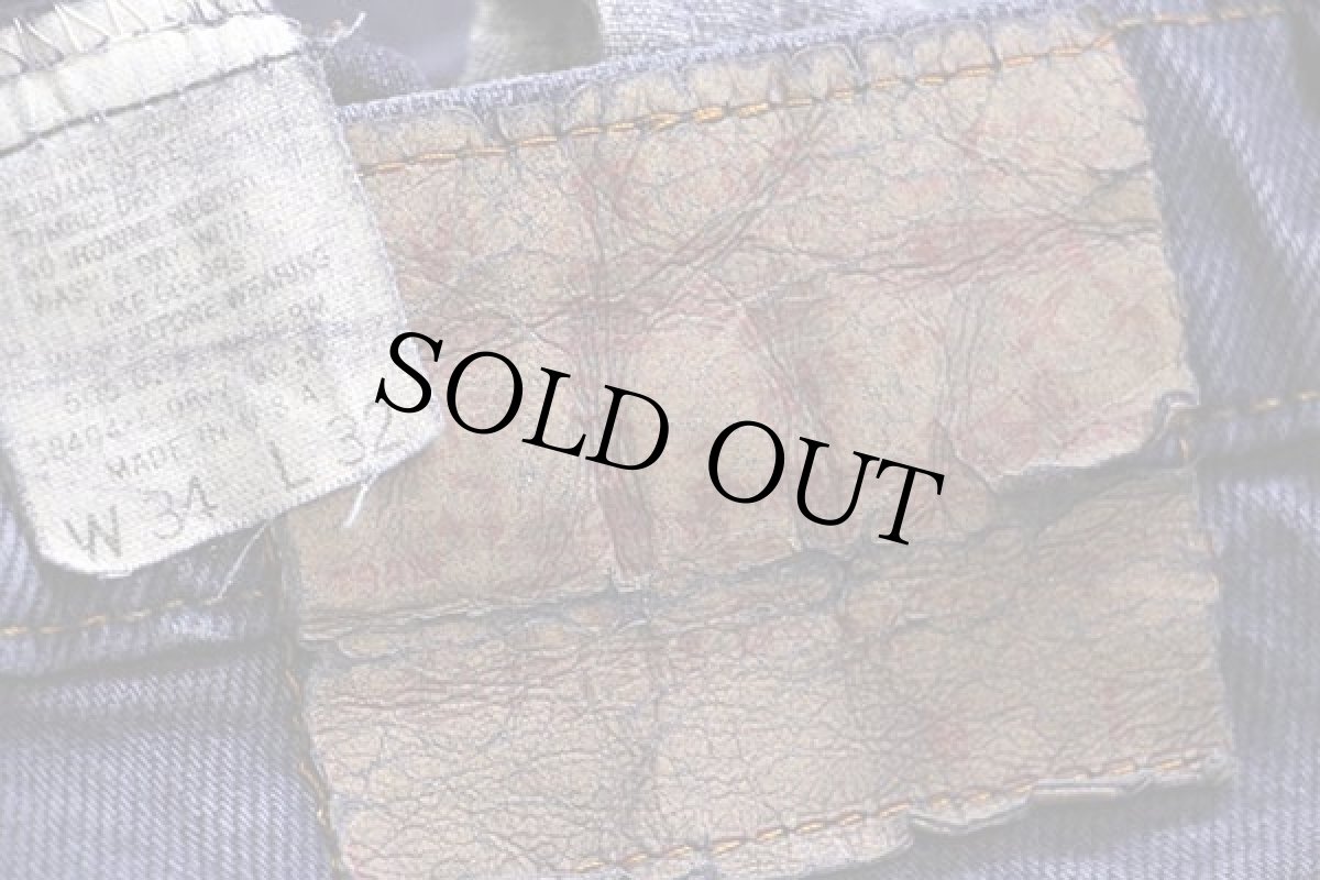 画像6: 80s USA製 Levi'sリーバイス 505 カラーデニムパンツ 後染め ナス紺 w34 (6)