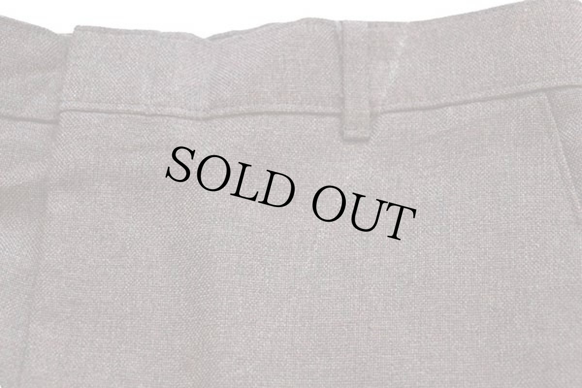 画像7: 80s Levi'sリーバイス ACTION SLACKS STA-PRESTスタプレ フレア スラックス ポリエステルパンツ ココア w34 (7)