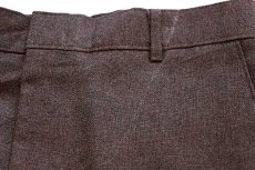 画像7: 80s Levi'sリーバイス ACTION SLACKS STA-PRESTスタプレ フレア スラックス ポリエステルパンツ ココア w34 (7)
