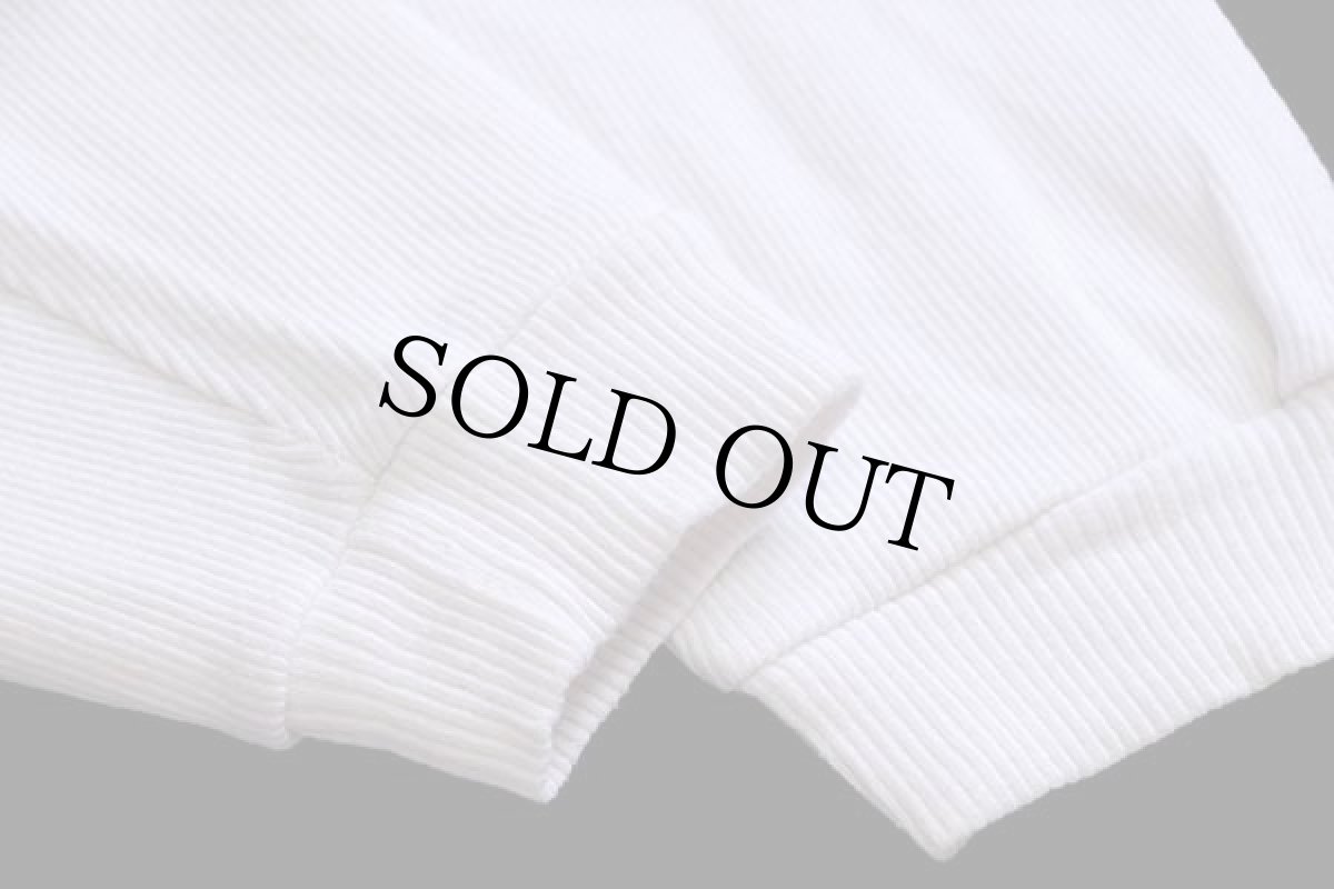 画像6: 90s イタリア製 CAPITOL CIRCUS ニワトリ ドルマンスリーブ リブ編み カットソー 白 (6)