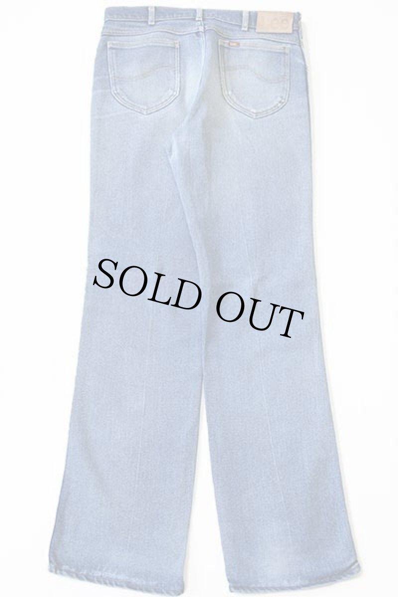 画像3: 80s USA製 Leeリー 204 ストレッチ フレア デニムパンツ ペンキ飛び w34 L34★ブーツカット (3)