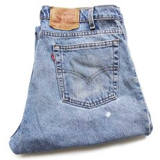 画像1: 90s USA製 Levi'sリーバイス 550 デニムパンツ ペンキ飛び w36 L32★SDP1942 (1)