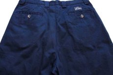 画像4: 90s イタリア製 Levi'sリーバイス ツータック コットン チノ ショートパンツ 紺 31★ショーツ ユーロ (4)