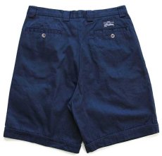 画像2: 90s イタリア製 Levi'sリーバイス ツータック コットン チノ ショートパンツ 紺 31★ショーツ ユーロ (2)